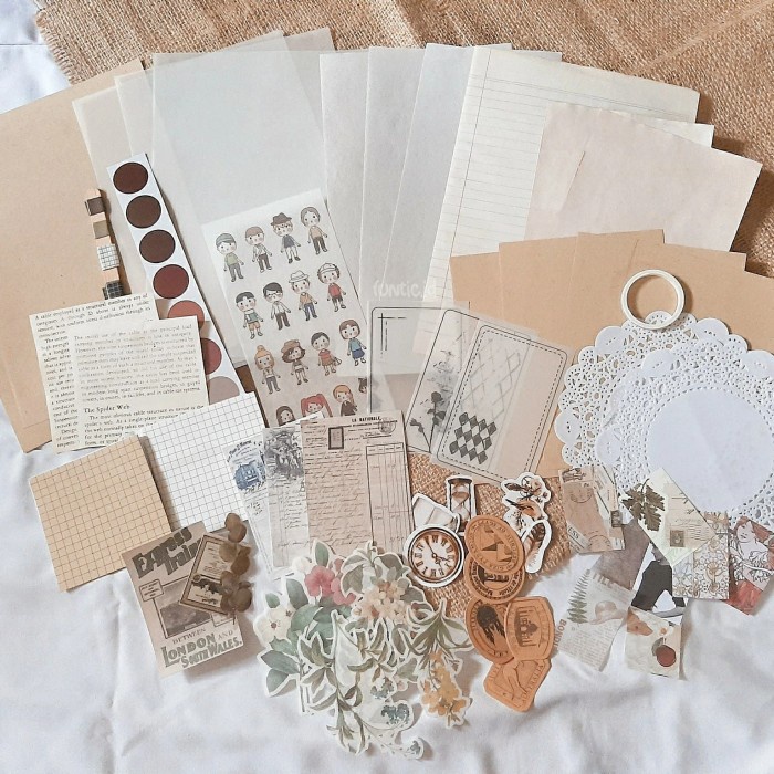 

[RESTOCK] Journal Kit Aesthetic Vintage Journaling
