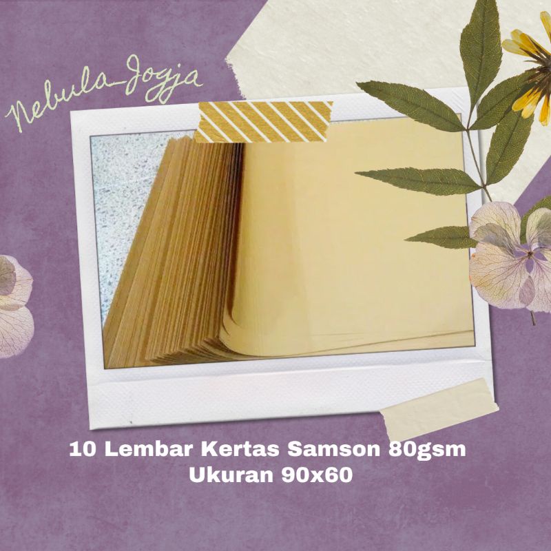 

10 Lembar Kertas Samson Coklat 80gsm.Ukuran 90x60cm Kertas Packing Craft