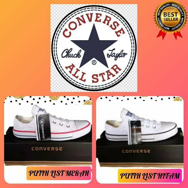 SEPATU CONVERSE PRIA WANITA / SNEAKERS COWOK CEWEK PUTIH / SPATU ALL STAR TALI PUTIH CONVERS MURAH