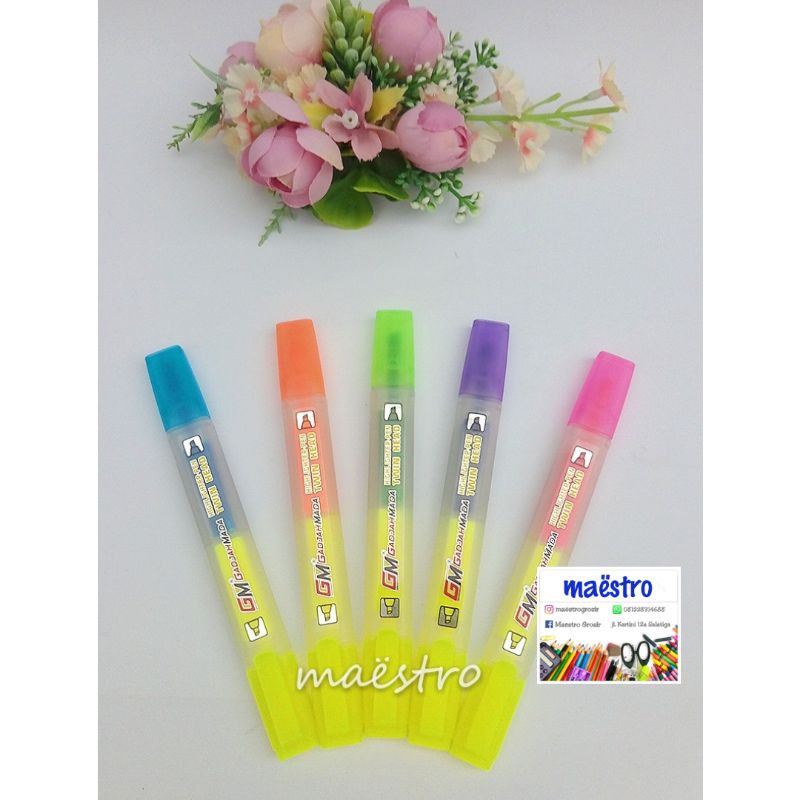 

Stabillo Twin Head/ Highlighter Pen / Stabillo Gadjah Mada / Twin Stabillo