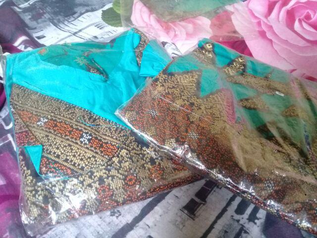 Baju Batik Couple & Wanita/batik Gamis Princes Jasmine