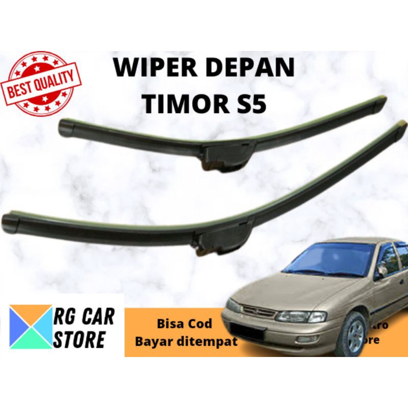 WIPER MOBIL TIMOR S5 FRAMELESS DIJAMIN PNP TINGGAL PASANG BERKUALITAS