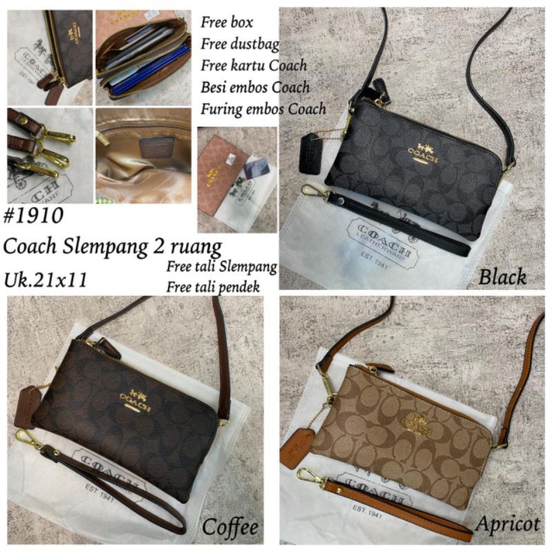 Coach ori import!!!selempang dompet wanita/pouch hp/tas serbaguna multifungsi