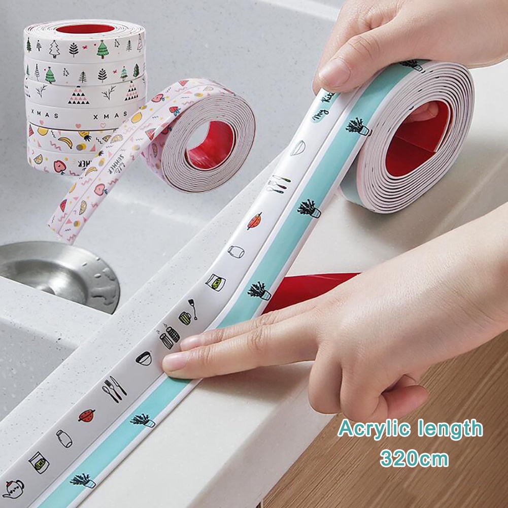 Stiker Strip Segel Gap Toilet / Wastafel Dapur / Kamar Mandi Anti Air / Jamur