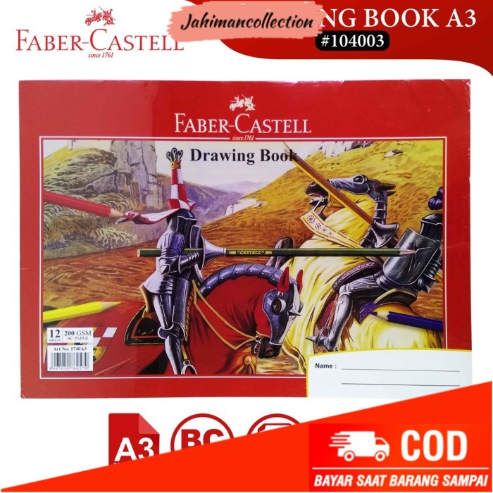 

✨ BISA COD ✨ A3 FABER CASTELL DRAWING BOOK BUKU GAMBAR SKETSA