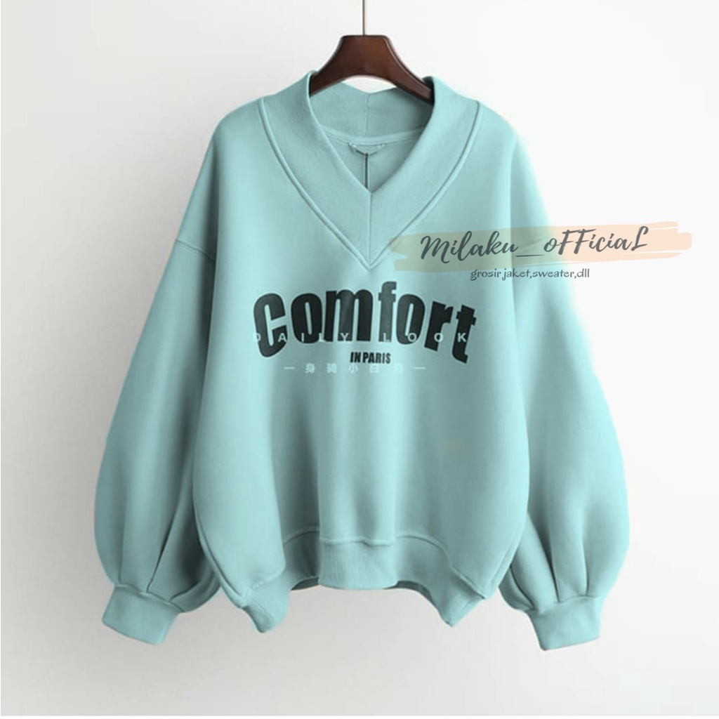 CREWNECK COMFORT SWEATER OVERSIZE - SWEATSHIRT SWEATER OVERSIZE