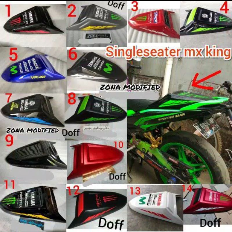 Single seat mx king/tambahan jok