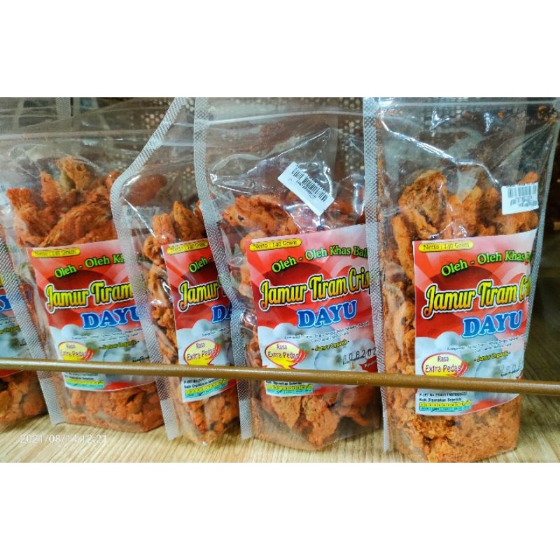 

KERIPIK JAMUR TIRAM CRISPY DAYU 140GR ANEKA RASA OLEH OLEH KHAS BALI + BUBBLE WRAP