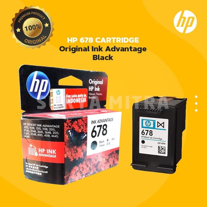 Tinta HP INK 678 Black Cartridge - For 1515, 2545 Original