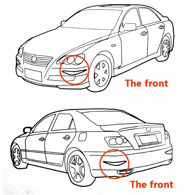 4 Pcs Karet Pelindung Pojok Sudut Mobil Car Bumper Body Protector