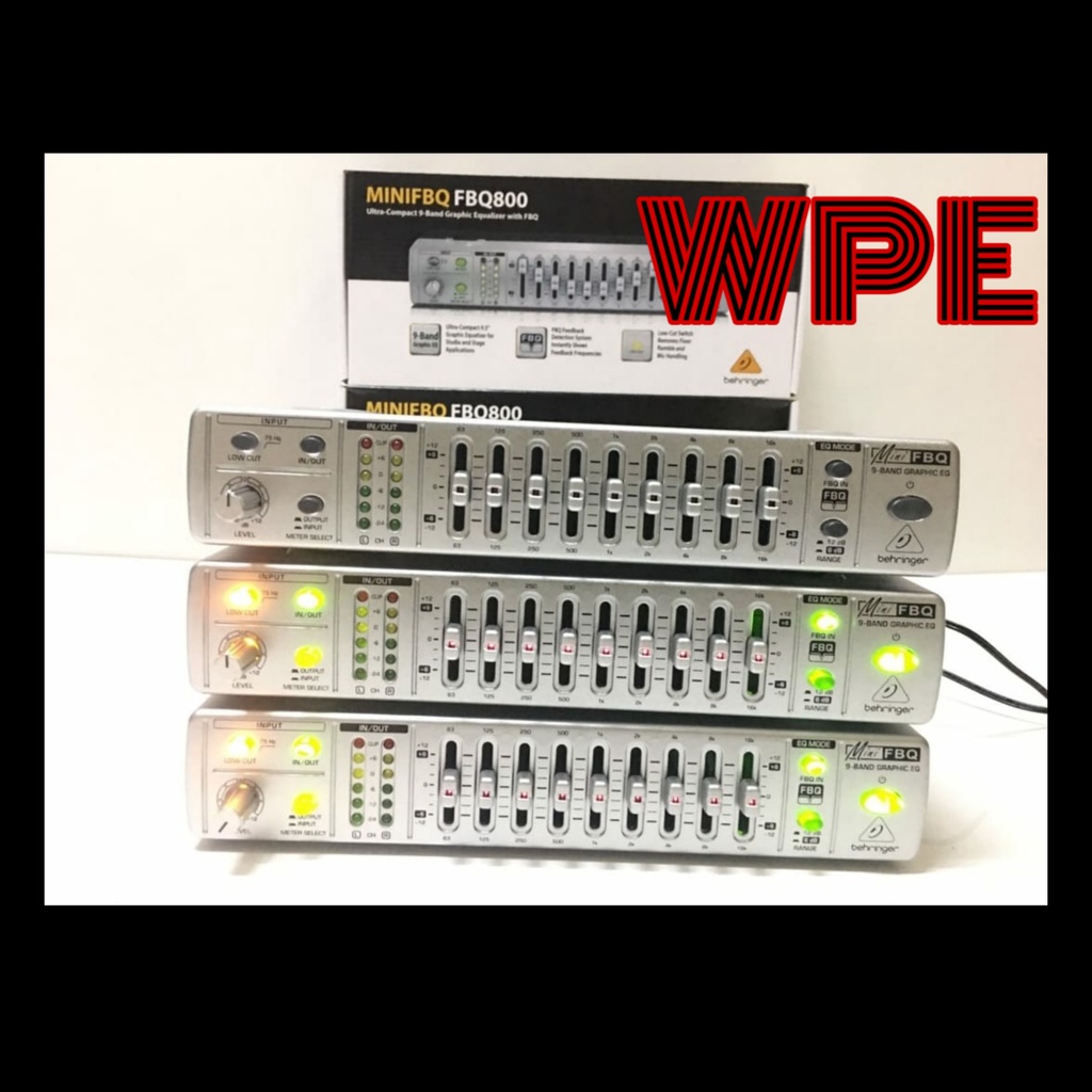 equalizer behringer mini fbq800 fbq 800 equaliser