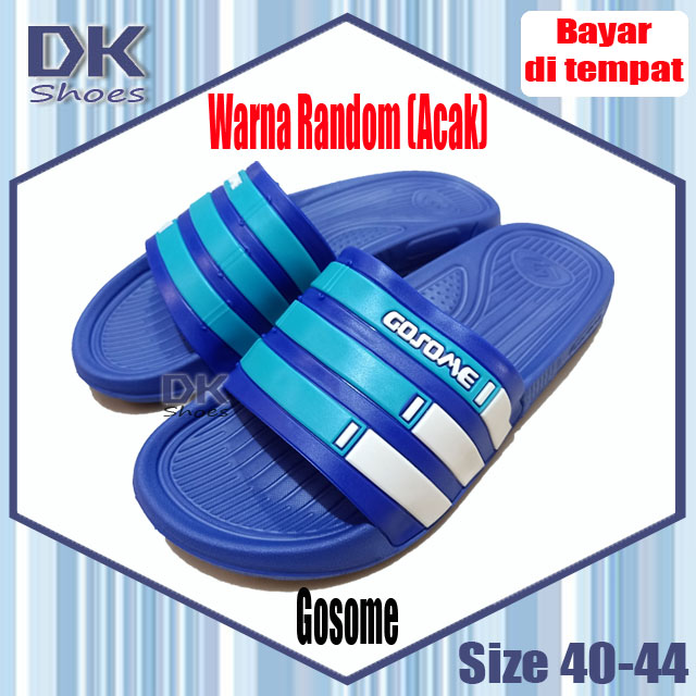 Gosome Sandal Karet Selop Laki 40-44 / Sandal Laki Ringan Waterproof / Sandal