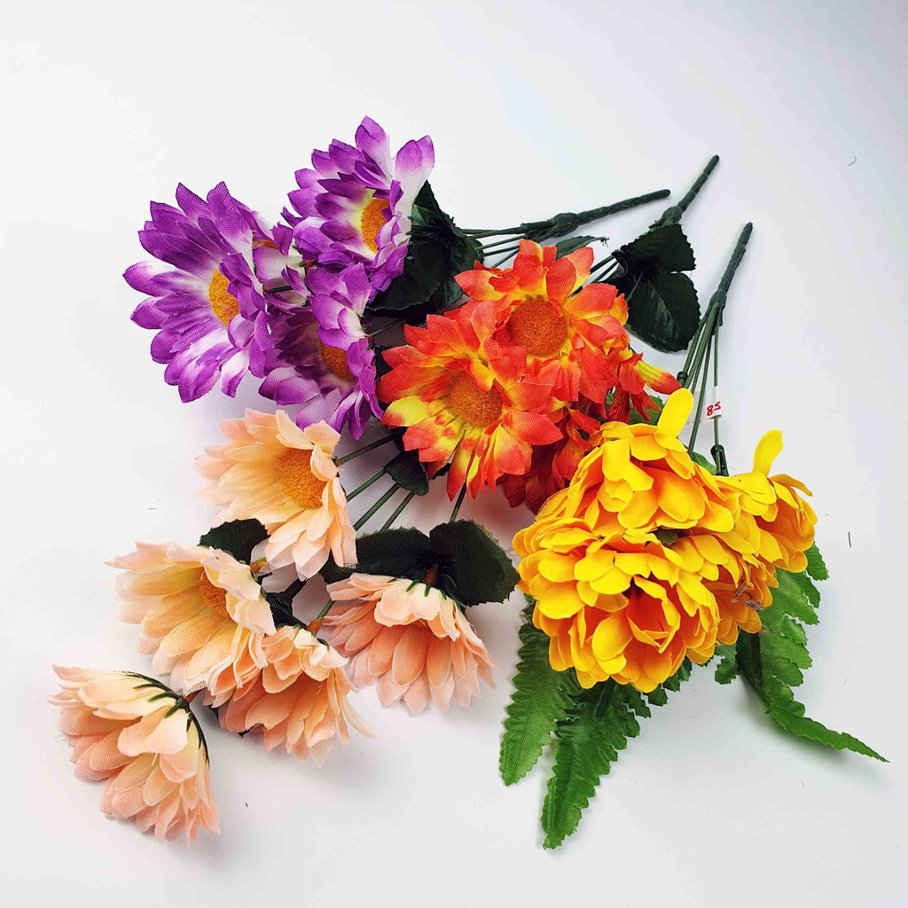 Bunga Daisy S Murah 30cm / Bunga Kain/ Bunga Palsu/ Bunga Plastik