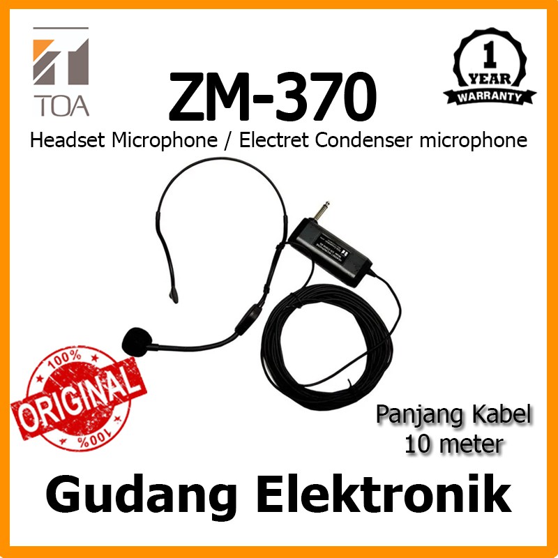 Microphone Mic TOA ZM-370 - Microphone Headset