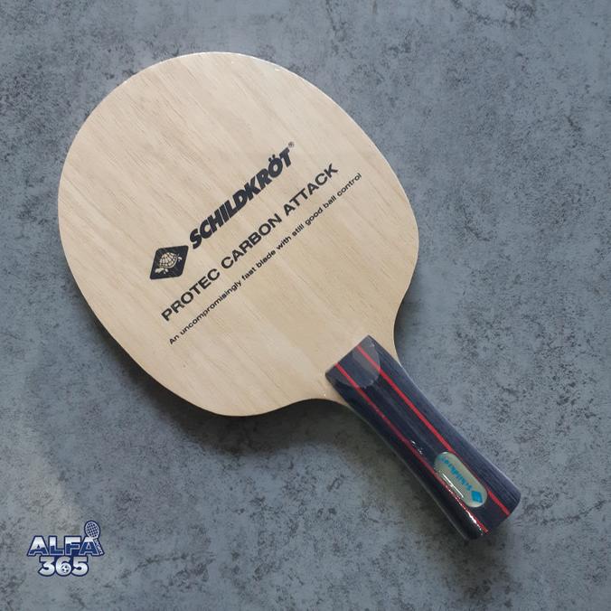 Donic Schildkrot Protec Carbon Attack Kayu Bet Ping Pong Tenis Meja