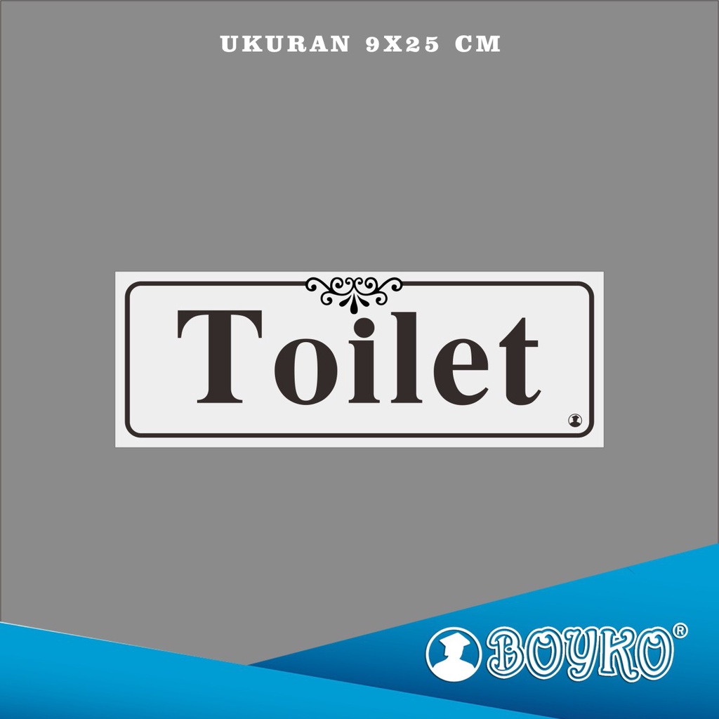 

Acrylic Sign "Toilet" 25x9 cm
