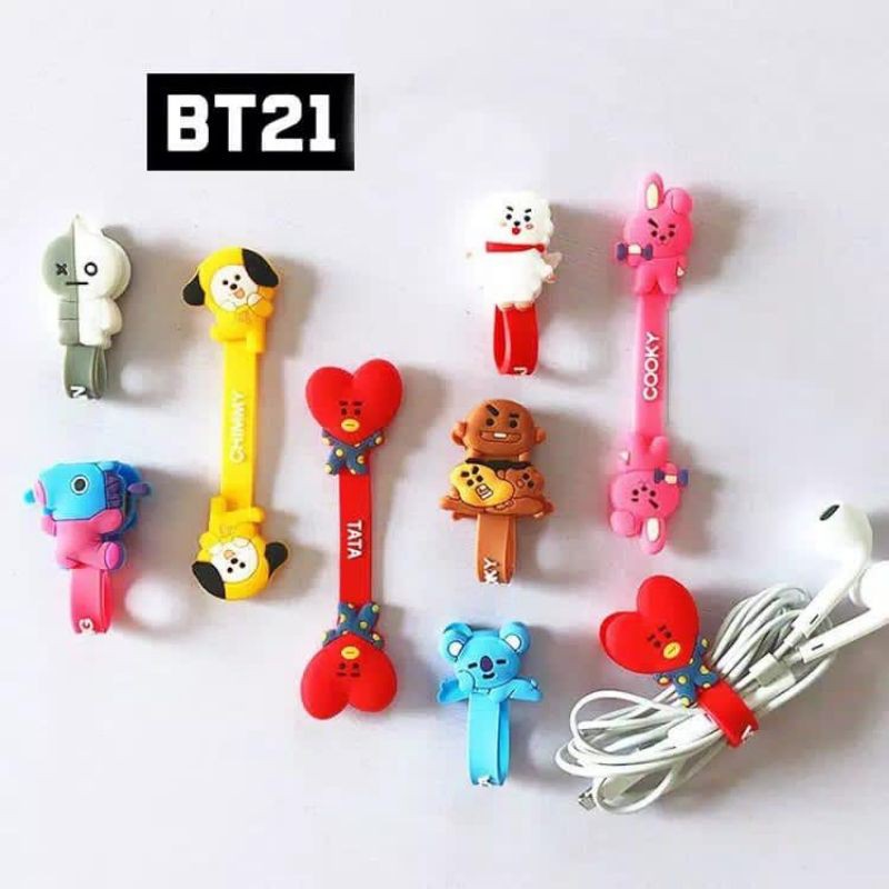 PENGIKAT KABEL BT21 BTS CABLE PROTECTOR MURAH
