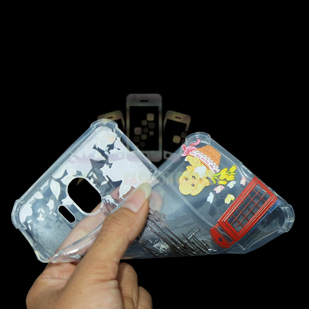 ANTI CRACK Samsung Galaxy J4 2018 / Case Anti Shock / Casing Anti Crack Softcase Motif Unik Silikon