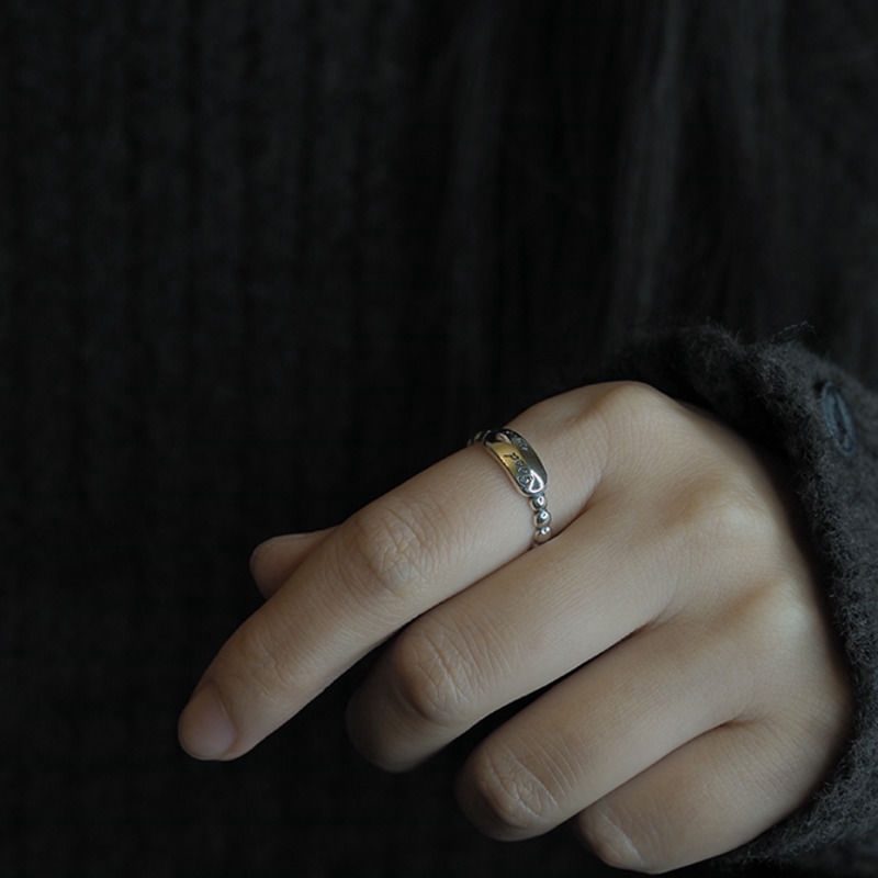 Cincin Model Terbuka Adjustable Gaya Retro