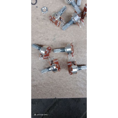 2 pcs potensio putar 50k stereo