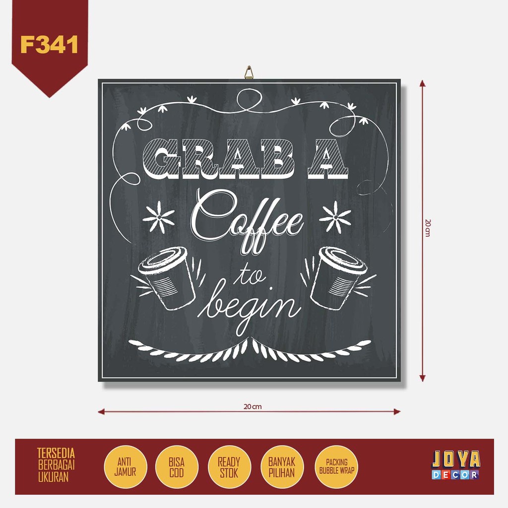 Wall Decor Hiasan Dinding Cafe FF341