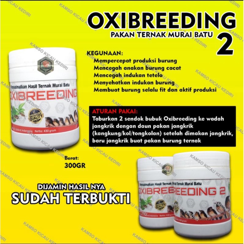 OXIBREEDING 2 pakan jangkrik ternak murai oxi breding oxy merah oxivoice