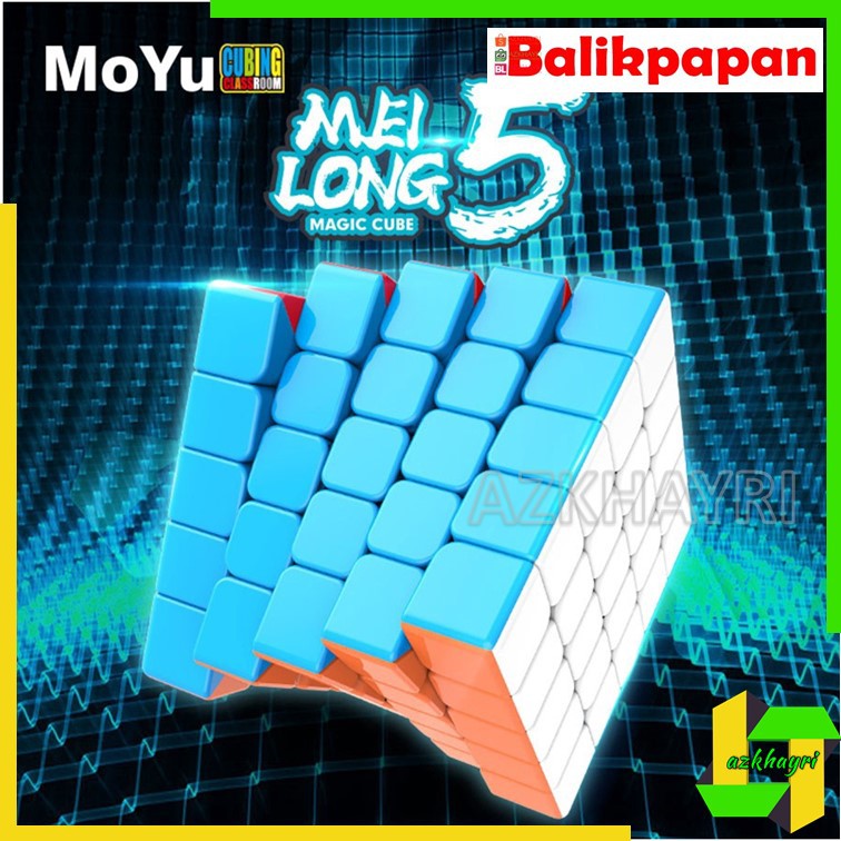 Moyu 5x5x5 4x4x4 Meilong Rubiks Profesional Magic Cube Putar Puzzle Mainan 5x5 4x4