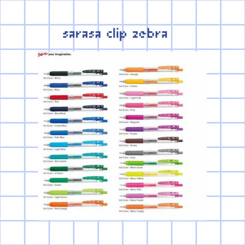 

Pulpen Gel Sarasa Clip Zebra - 0.5 mm