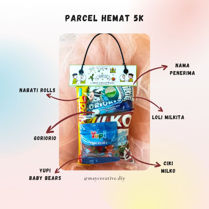 

[maycreative] PARCEL 1 THR ANAK HEMAT | Parcel Label Snack Murah | Parcel Snack Anak | Parcel Idul Fitri