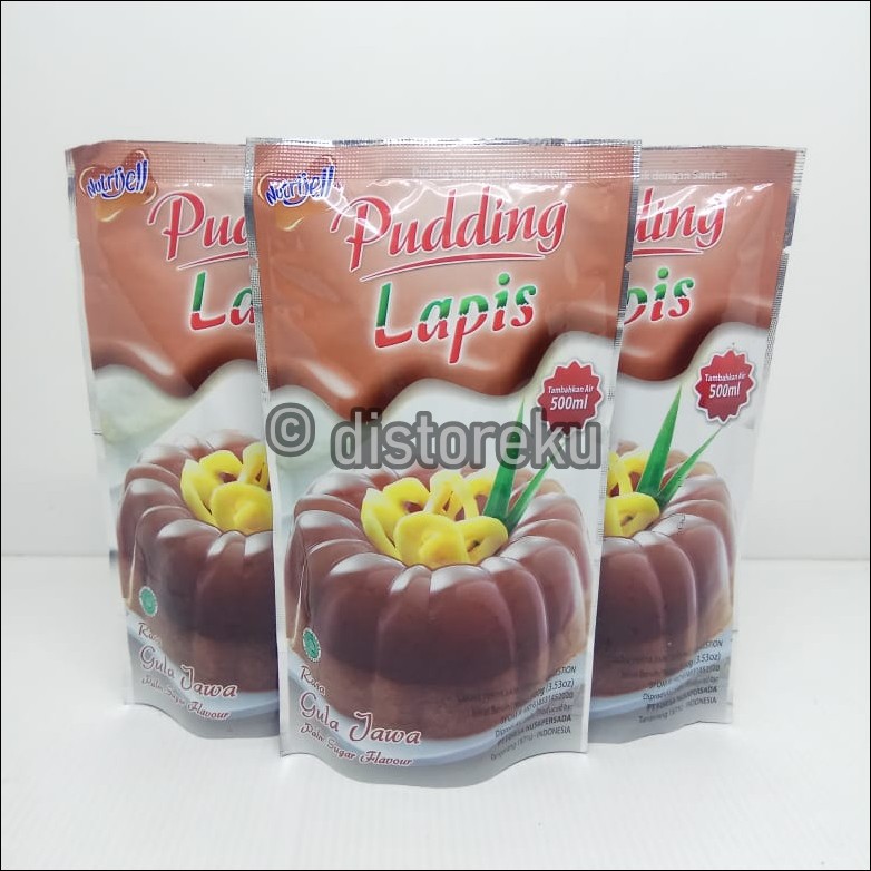 nutrijel PUDING lapis rasa GULAJAWA palm sugar flavour 100gr (3.53oz)