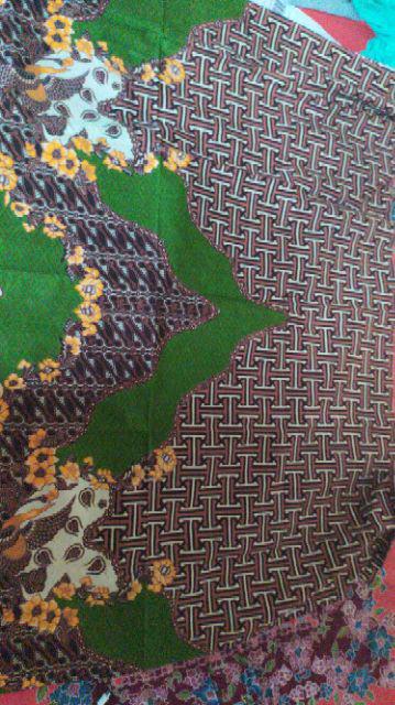 Kain Batik Solo (alusan Limited Stock) Motif 3 Negeri Warna Hijau