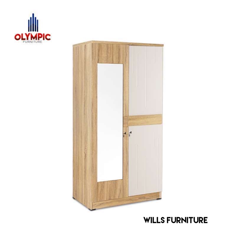 Lemari pakaian creme minimalis olympic