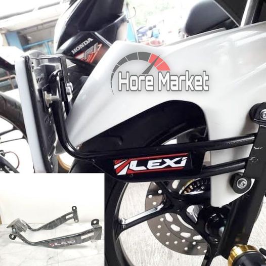 DUDUKAN PLAT LEXI BREKET PLAT NOMOR YAMAHA LEXI BREKET LAMPU BONUS 4 BAUT DAN 4 KARET