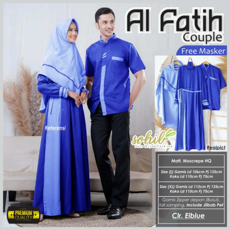GAMIS COUPLE SYAR'I ALFATIH REALPICT ORI SOHIB