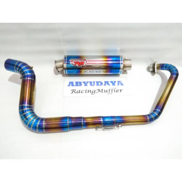 Knalpot bluemoon Knalpot R9 Mugello Knalpot Vixion new old R advance Knalpot cb150r knalpot Fu dll