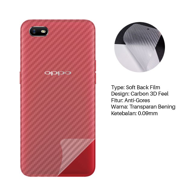 Garskin Carbon 3D Realme C2 Premium Back Screen Protector