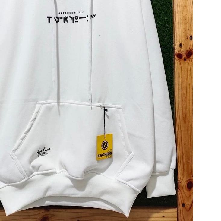 ☆ HEDENT Switer Japanese Hodie Cowok Cewek Warna Putih Distro Premium Bandung Jaket Sweater Tebal Pr