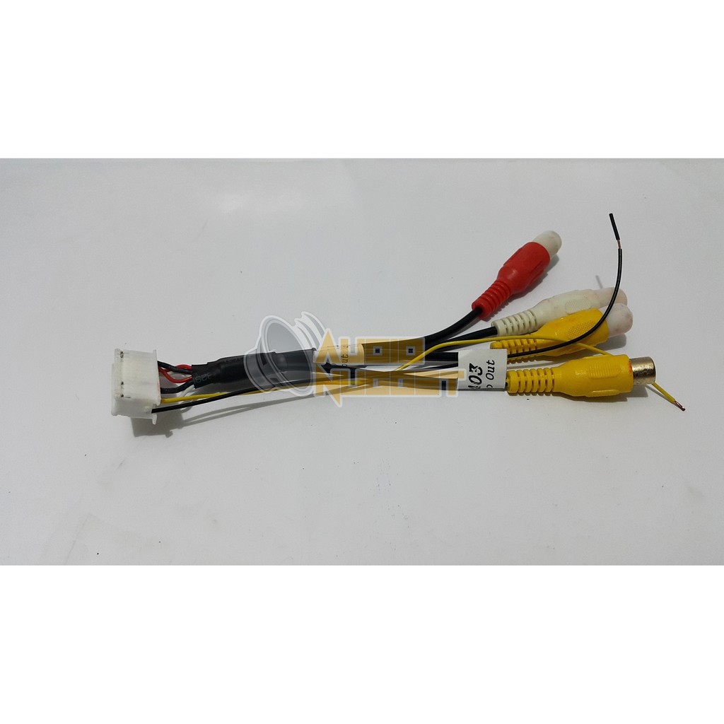 Socket soket video out dan aux in all new pajero sport 2016 head unit clarion nx 403
