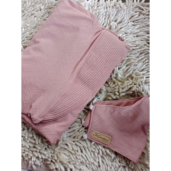 128 CHESSY SYARI JUMBO ORI KIMIKEY HIJAB | JILBAB INSTAN KERUDUNG ORIGINAL-Pink nude