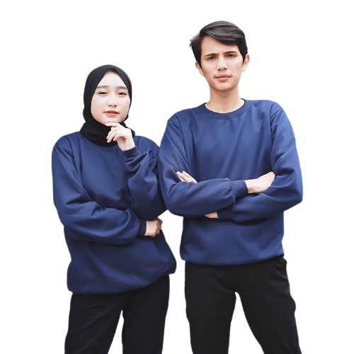 JAKET SWEATER COUPLE KAPEL CEWEK COWOK KEKINIAN SWETER CREWNECK PRIA WANITA BEST SELLER TERMURAH