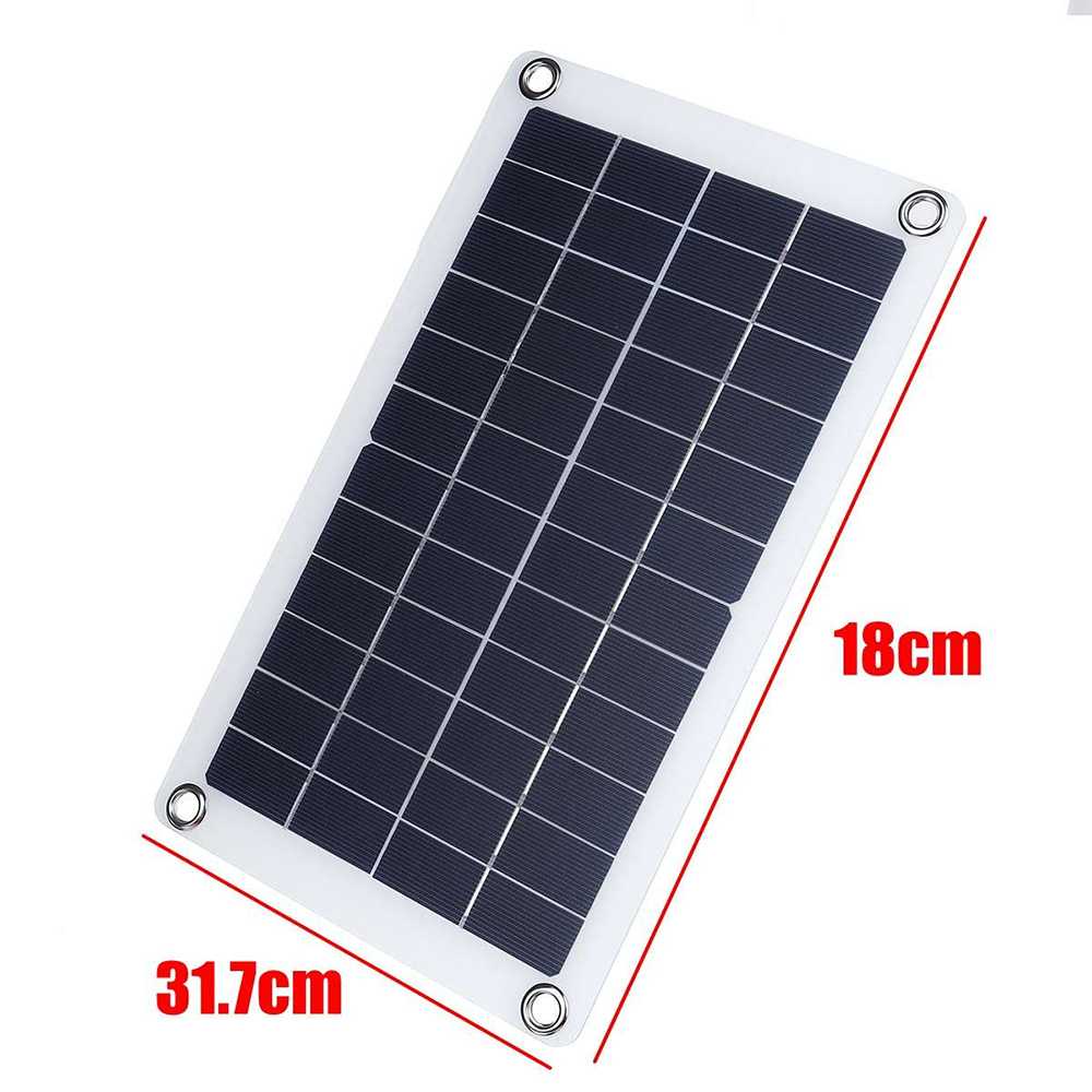 Cewaal DIY Solar Panel RV Car Boat 30W - CW6-Hitam