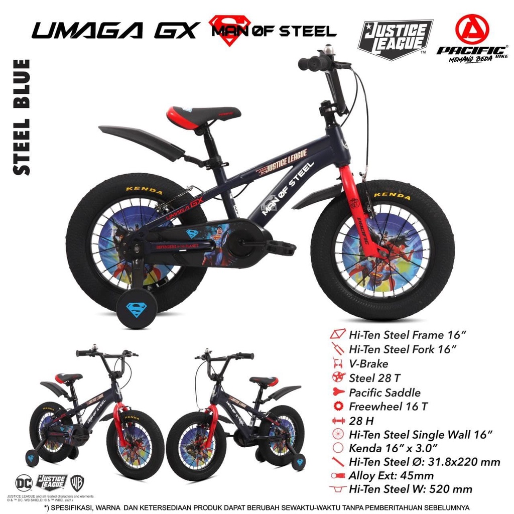 Sepeda BMX 16 Pacific Umaga Justice Langue