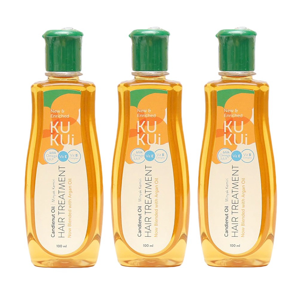 Kukui Minyak Kemiri Original dengan Minyak Argan Original / Minyak Penyubur Rambut untuk Bayi