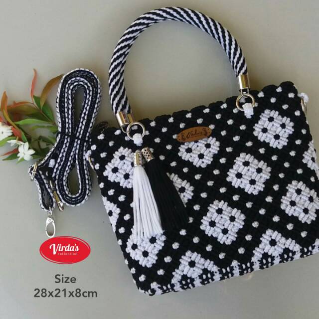 Tas tali kur motif melati