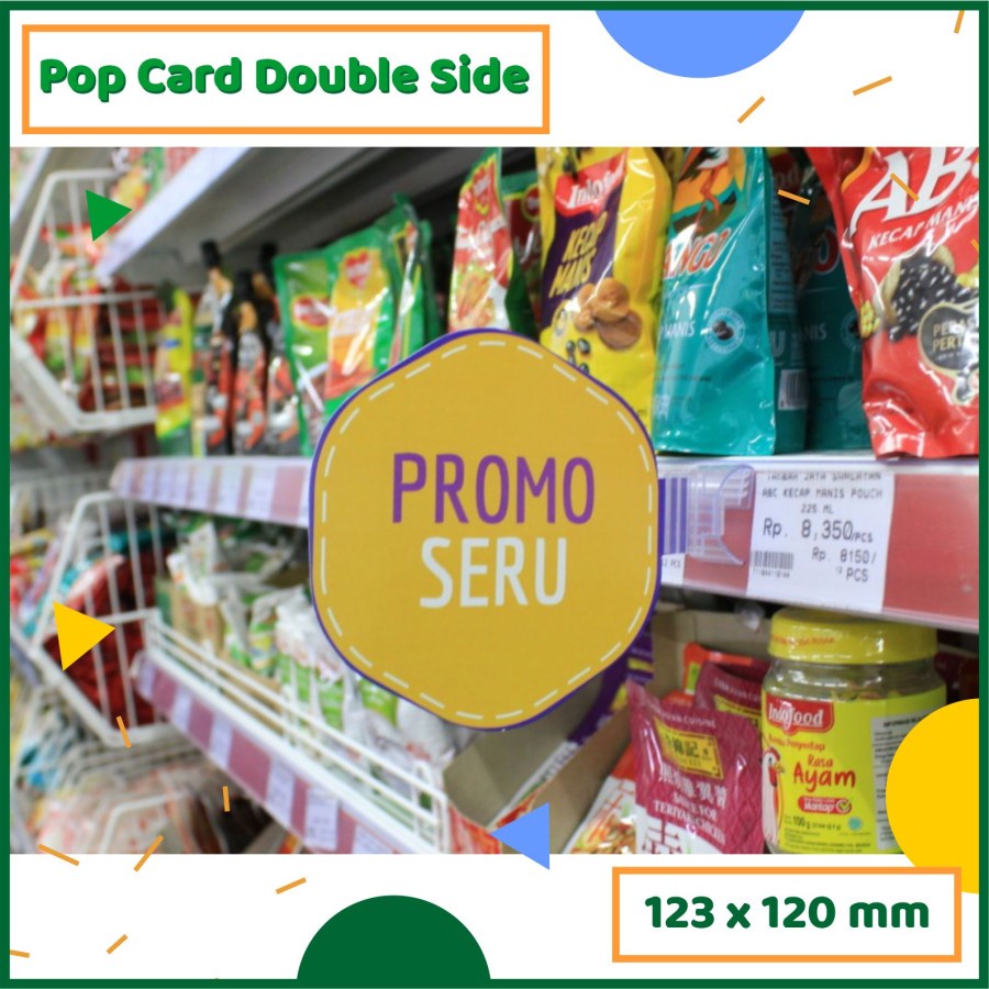 

Pop Card 2 Side PROMO SERU Popcard Kertas 2 Sisi 1 Pack Isi 20pcs