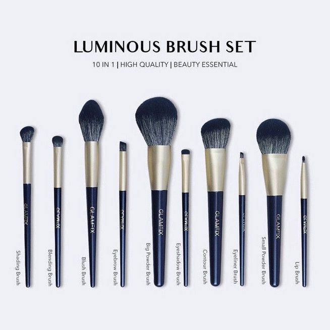 Glam fix Luminous Brush Set 10pcs