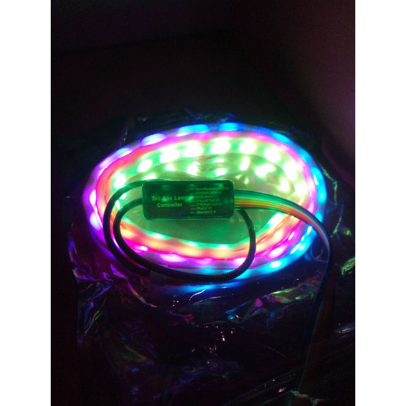 Lampu led pelangi rgb 50+ modul 12 volt panjang 120cm