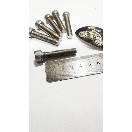 baut L stainless dudukan gear Nap Gear Ninja R Rr 150