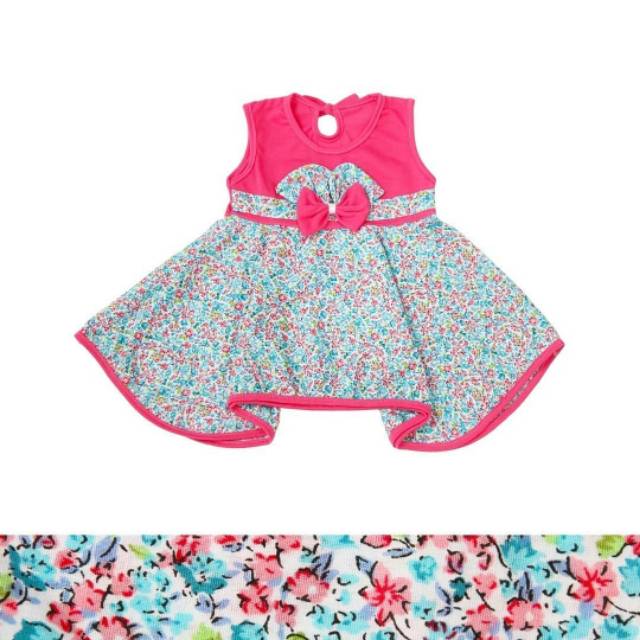 Dress Bayi Bunga2/Gaun Anak Perempuan/Terusan Bayi