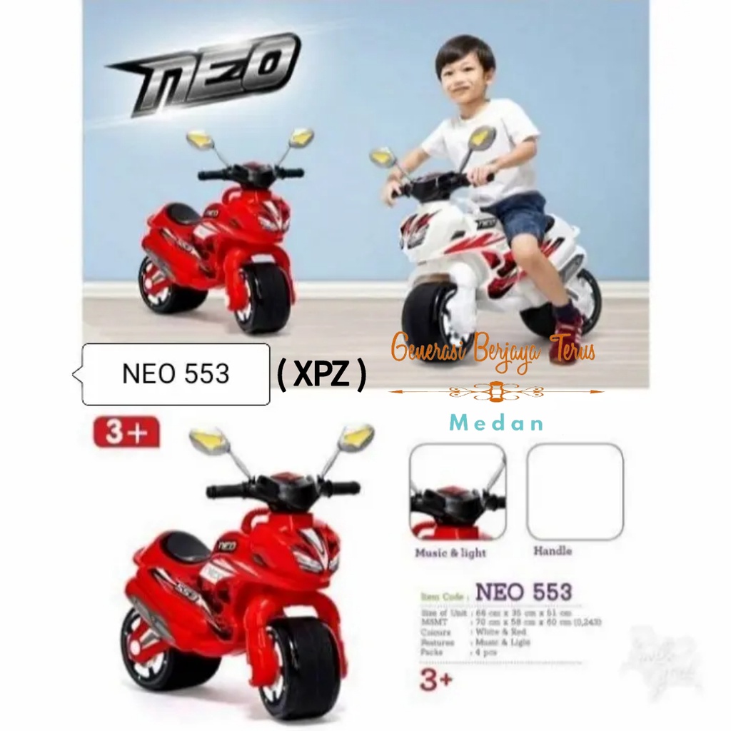 Mainan Motor Balap Motor Anak Motor Dorong NEO 553